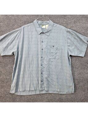 Allegheny Trail Button Down Shirt 3XL Blue Checkered Everyday Coastal Normcore